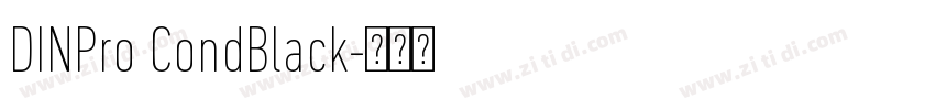 DINPro CondBlack字体转换